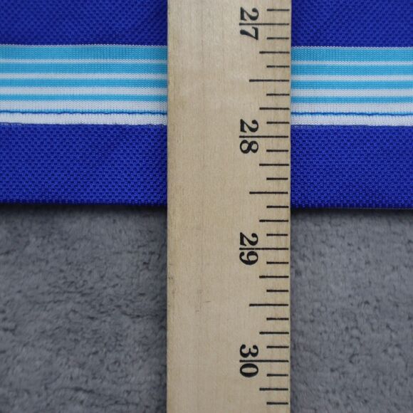 Nike Golf Polo Shirt Men XL Extra Blue Striped Casual Dri Fit Golfer Stretch Cam - Picture 4 of 16